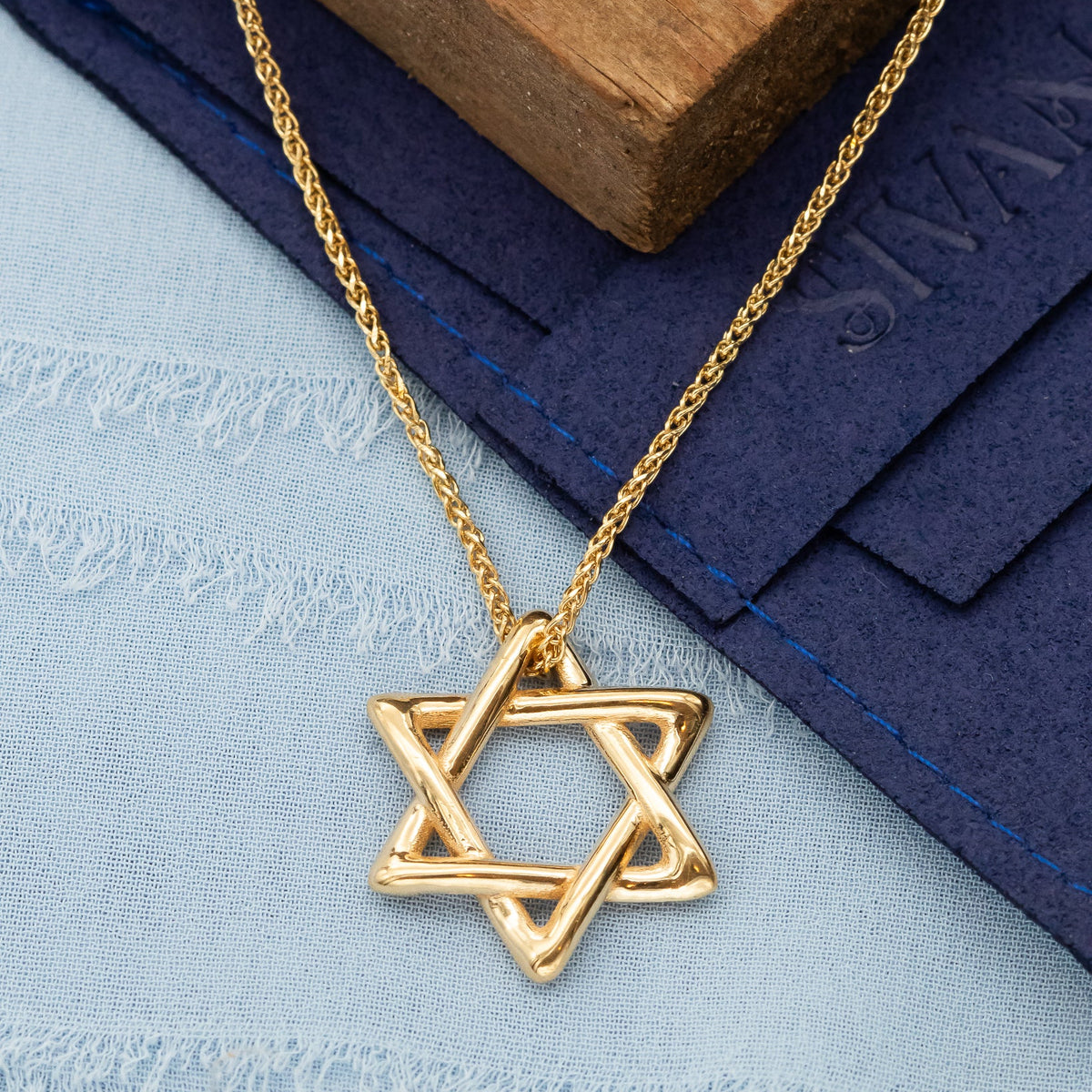 Men Star of David Pendant Necklace