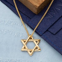 Men Star of David Pendant Necklace