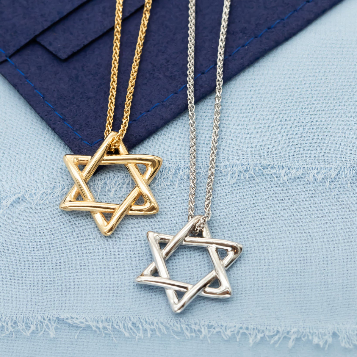 Men Star of David Pendant Necklace