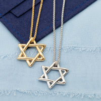 Men Star of David Pendant Necklace