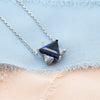 Blue & White Star of David Pendant Necklace