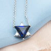 Blue & White Star of David Pendant Necklace