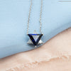 Blue & White Star of David Pendant Necklace