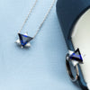 Blue & White Star of David Pendant Necklace