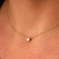 Star of David Cut Diamond Pendant Necklace ©