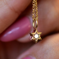 StarRay - Diamond-Cut Magen David Charm Pendant