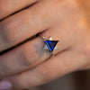 Sapphire & Diamonds Star of David Ring