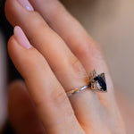 Sapphire & Diamonds Star of David Ring