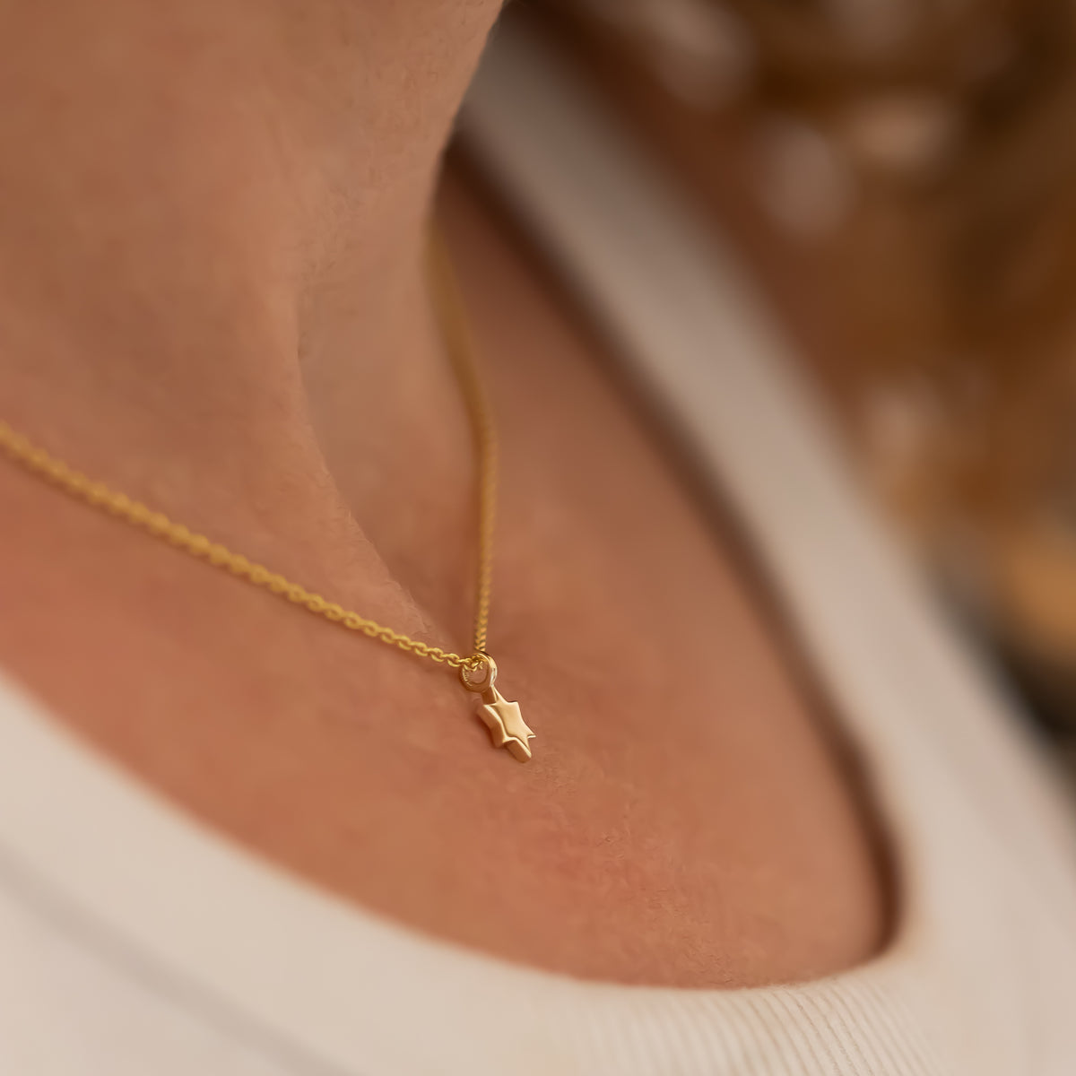 Tiny Star of David Necklace