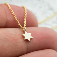 Tiny Star of David Necklace
