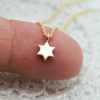 Tiny Star of David Necklace