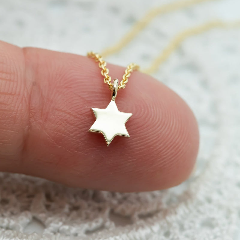 Tiny Star of David Necklace