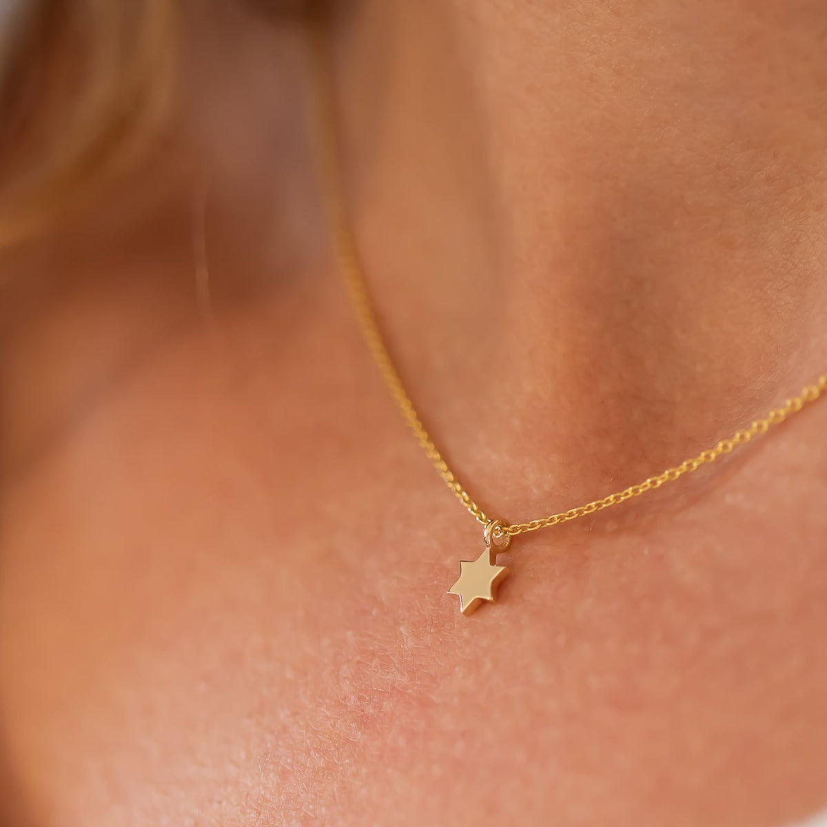 Tiny Star of David Necklace