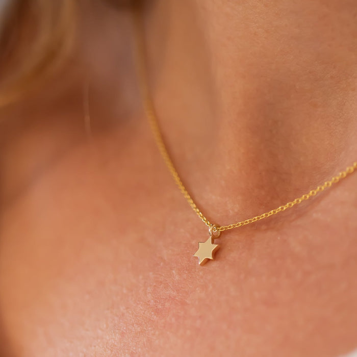 Tiny Star of David Necklace