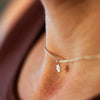 Tiny Diamond Star of David Charm Necklace