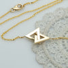 Intertwined Triangles Necklace