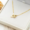 Intertwined Triangles Necklace