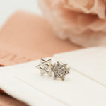 Star of David Diamond Stud Earrings | Magen David Jewelry