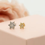 Star of David Diamond Stud Earrings | Magen David Jewelry