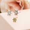 Star of David Diamond Stud Earrings | Magen David Jewelry