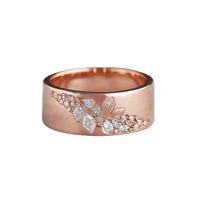 Radiant Vine Diamond Band