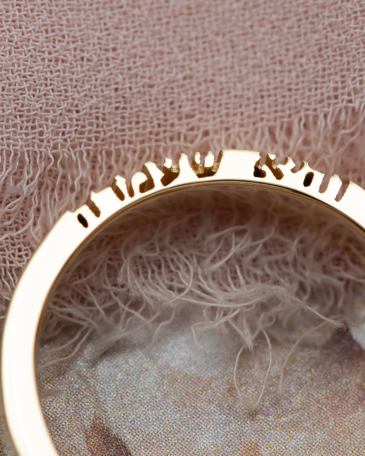 Vehi She'amda | Hebrew Prayer Gold Ring | והיא שעמדה