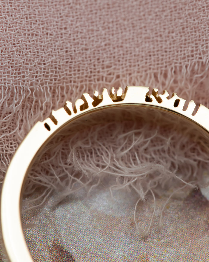 Vehi She'amda | Hebrew Prayer Gold Ring | והיא שעמדה