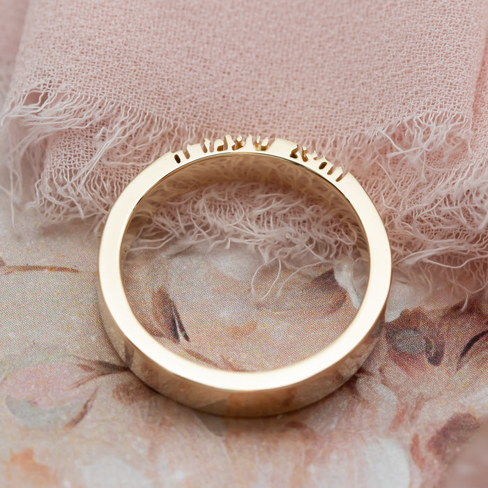 Vehi She'amda | Hebrew Prayer Gold Ring | והיא שעמדה