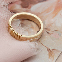 Vehi She'amda | Hebrew Prayer Gold Ring | והיא שעמדה