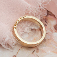 Vehi She'amda | Hebrew Prayer Gold Ring | והיא שעמדה