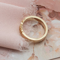 Vehi She'amda | Hebrew Prayer Gold Ring | והיא שעמדה