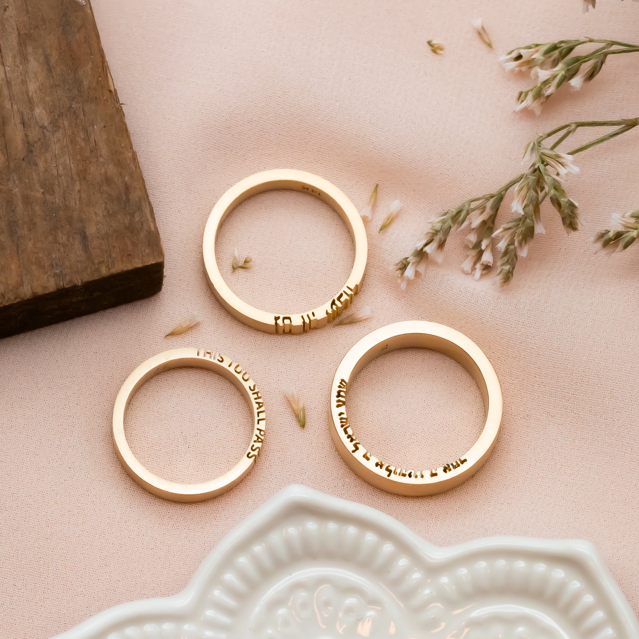 Shema Israel Ring, שמע ישראל, Secret Prayer - Sivan Lotan Jewelry