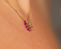 Ruby Charm Necklace - Birthstones Beads Collection