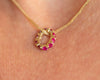 Ruby Charm Necklace - Birthstones Beads Collection