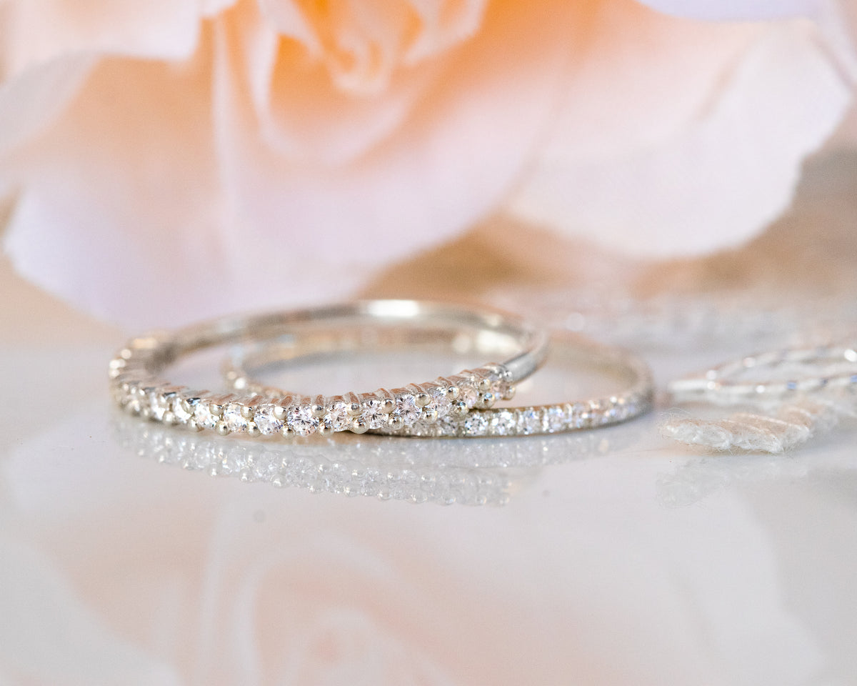 Halfway Eternity Diamond Ring