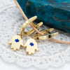 Blue Star of David Hamsa Earrings | Heritage Collection