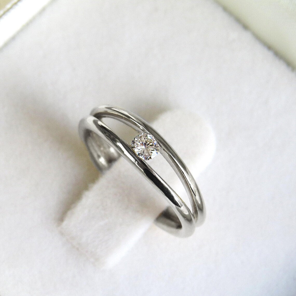 Split Shank Diamond Ring