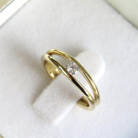 Split Shank Diamond Ring