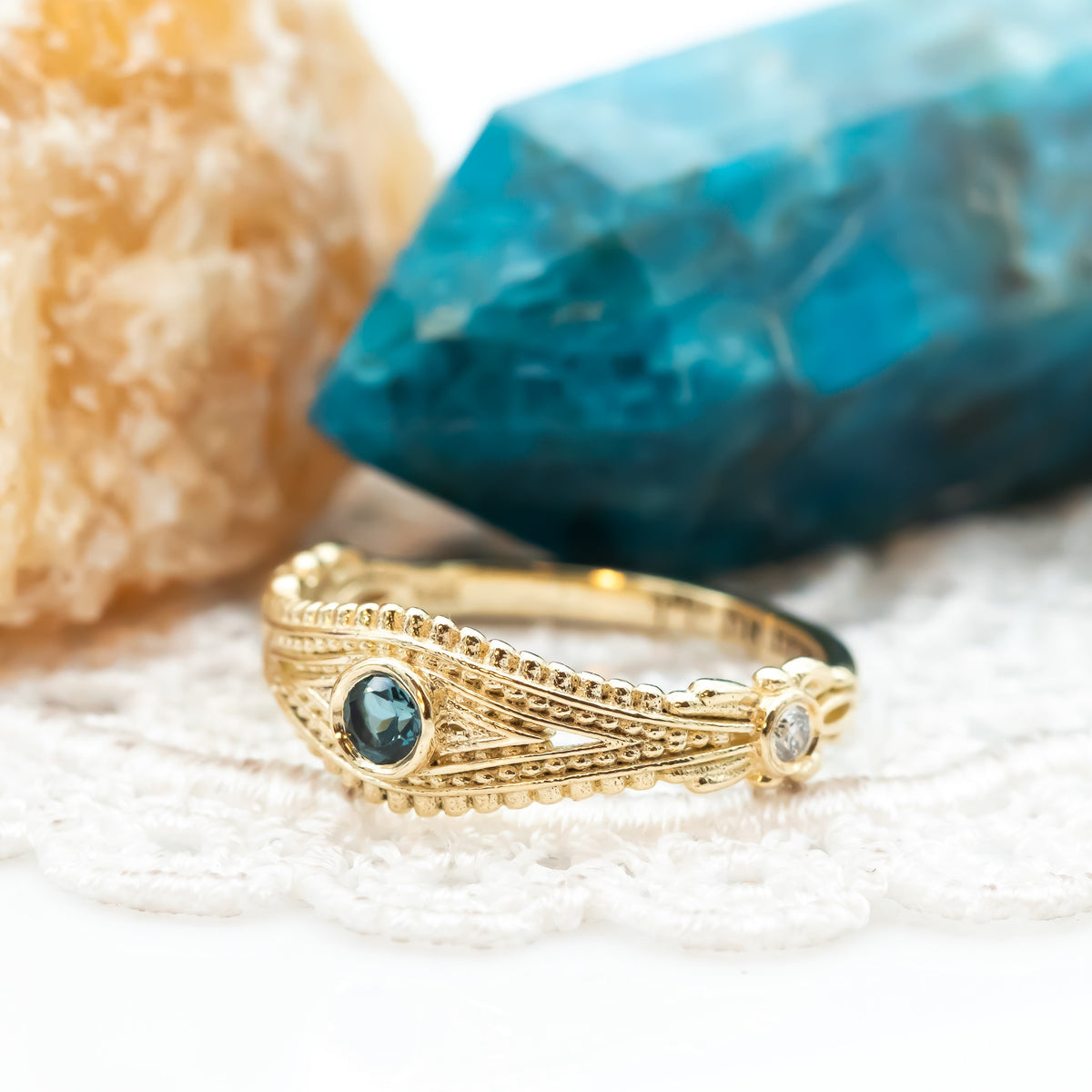 Evil Eye Diamond Sapphire Necklace, 14k Gold Evil Eye Diamond Necklace Charm, Evil Eye Diamond Pendant Necklace