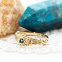Evil Eye Diamond Sapphire Necklace, 14k Gold Evil Eye Diamond Necklace Charm, Evil Eye Diamond Pendant Necklace