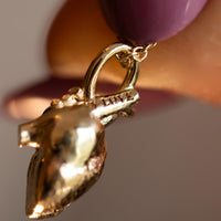 Gold Anatomical Heart Necklace 14K Solid Gold Human Heart Pendant Meaningful Love Charm Symbol Valentines Day Gift Birthday Anniversary Gift
