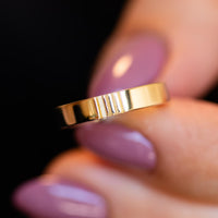 HINENI Ring - Hebrew Here I Am Ring, Solid 14K Gold Hineni / הנני word Ring Band, Hebrew Ring, Jewish Wedding Gift, Symbolic Ring.
14k gold Hineni ring engraved with הנני – a minimalist, meaningful Hebrew ring symbolizing presence, faith, and love. Handmade Jewish jewelry.