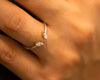 Open Diamond Ring, Marquise Wedding Nesting Ring