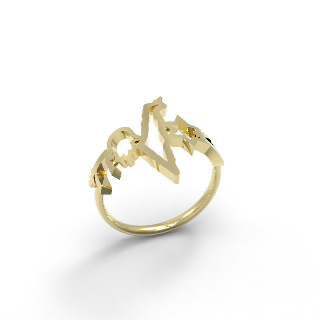 Israeli Symbols Ring