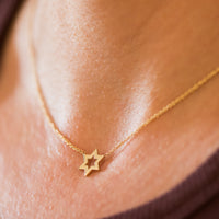 Minimalist Star of David Necklace