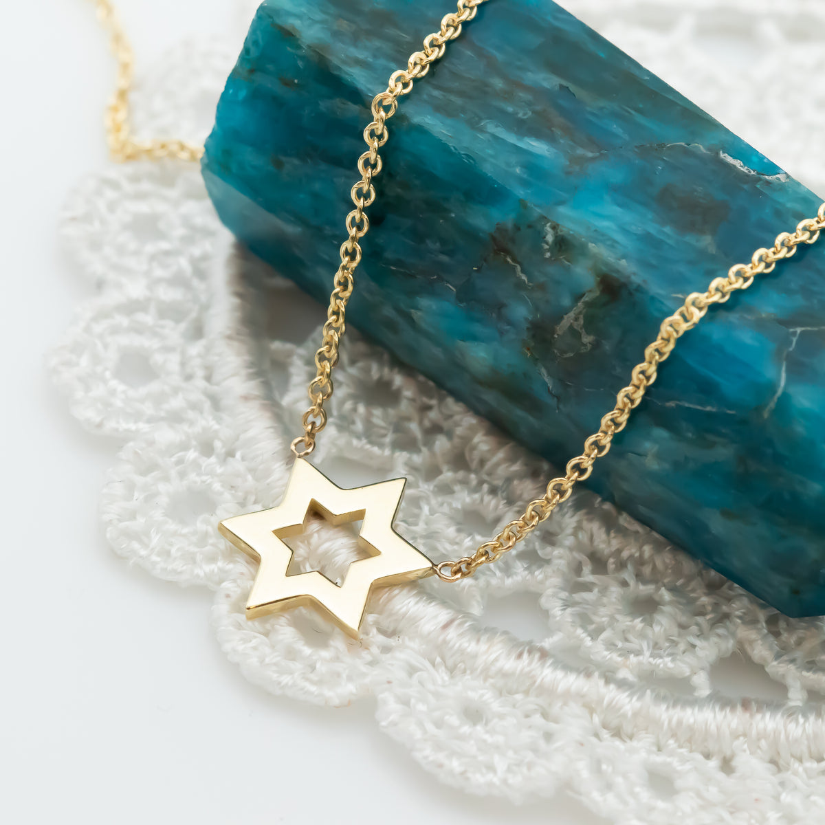 Minimalist Star of David Necklace