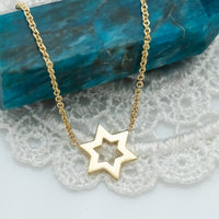 Minimalist Star of David Necklace