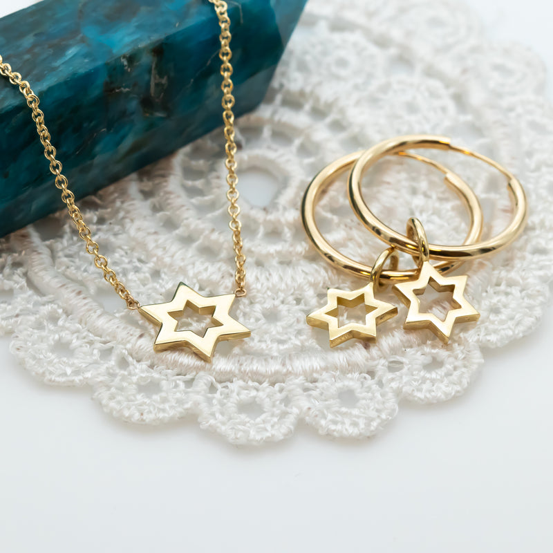 Minimalist Star of David Necklace