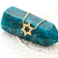 Minimalist Star of David Necklace
