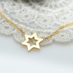 Minimalist Star of David Necklace